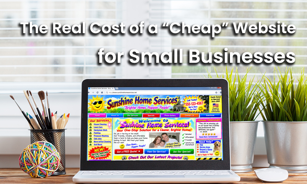 computer with a cheap website